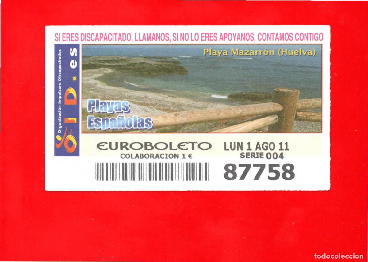 Cupones ONCE: Cup&oacute;n OID 2011 Playas Espa&ntilde;olas-L04 - Foto 1