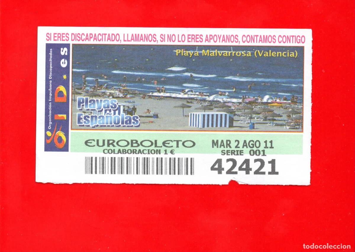 Cupones ONCE: Cup&oacute;n OID 2011 Playas Espa&ntilde;olas-M01 - Foto 1