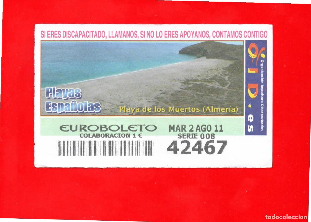 Cupones ONCE: Cup&oacute;n OID 2011 Playas Espa&ntilde;olas-M08 - Foto 1