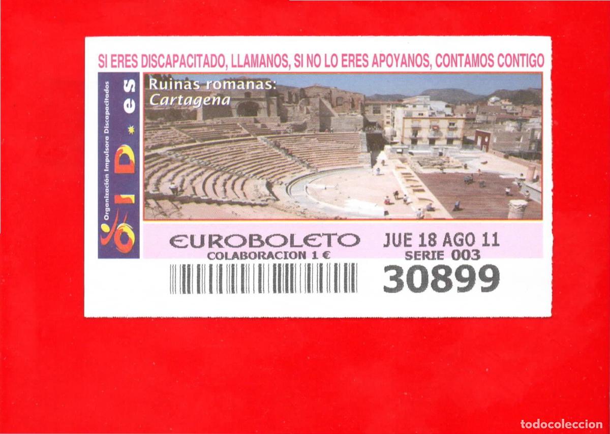 Cupones ONCE: Cup&oacute;n OID 2011 Ruinas Romanas-J03 - Foto 1
