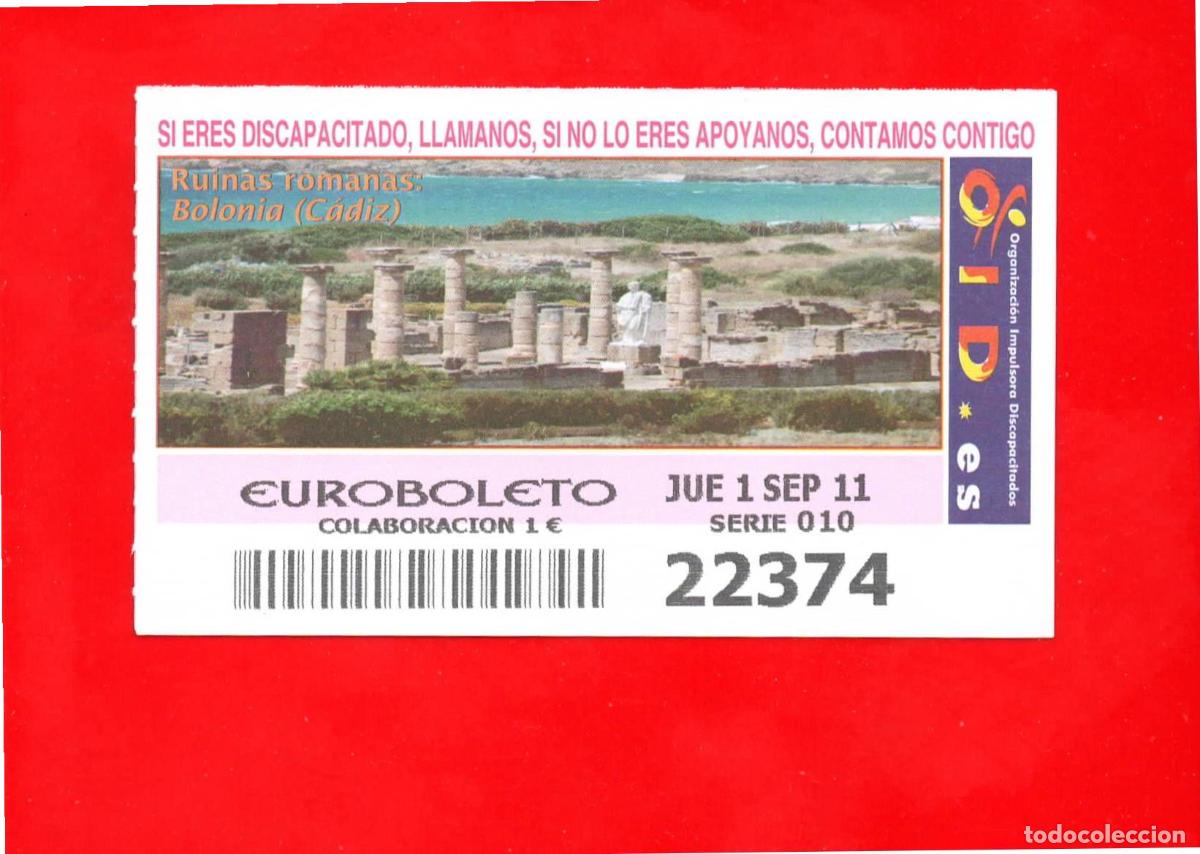 Cupones ONCE: Cup&oacute;n OID 2011 Ruinas Romanas-J10 - Foto 1