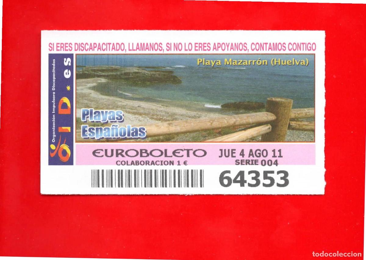 Cupones ONCE: Cup&oacute;n OID 2011 Playas Espa&ntilde;olas-J04 - Foto 1