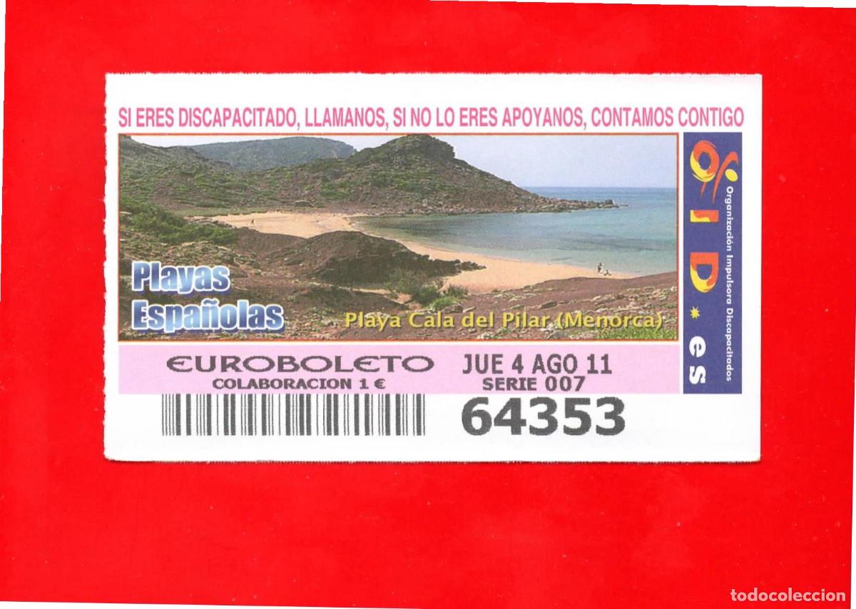 Cupones ONCE: Cup&oacute;n OID 2011 Playas Espa&ntilde;olas-J07 - Foto 1