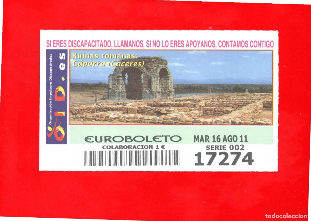 Cupones ONCE: Cup&oacute;n OID 2011 Ruinas Romanas-M02 - Foto 1