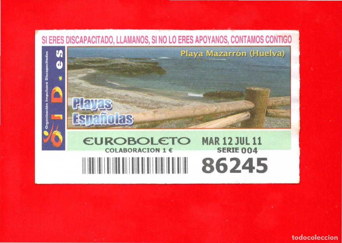 Cupones ONCE: Cup&oacute;n OID 2011 Playas Espa&ntilde;olas-M04 - Foto 1