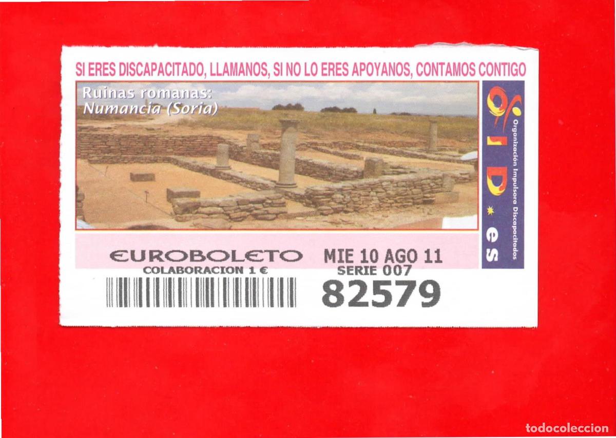 Cupones ONCE: Cup&oacute;n OID 2011 Ruinas Romanas-X07 - Foto 1