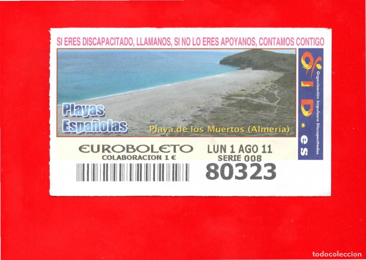 Cupones ONCE: Cup&oacute;n OID 2011 Playas Espa&ntilde;olas-L08 - Foto 1