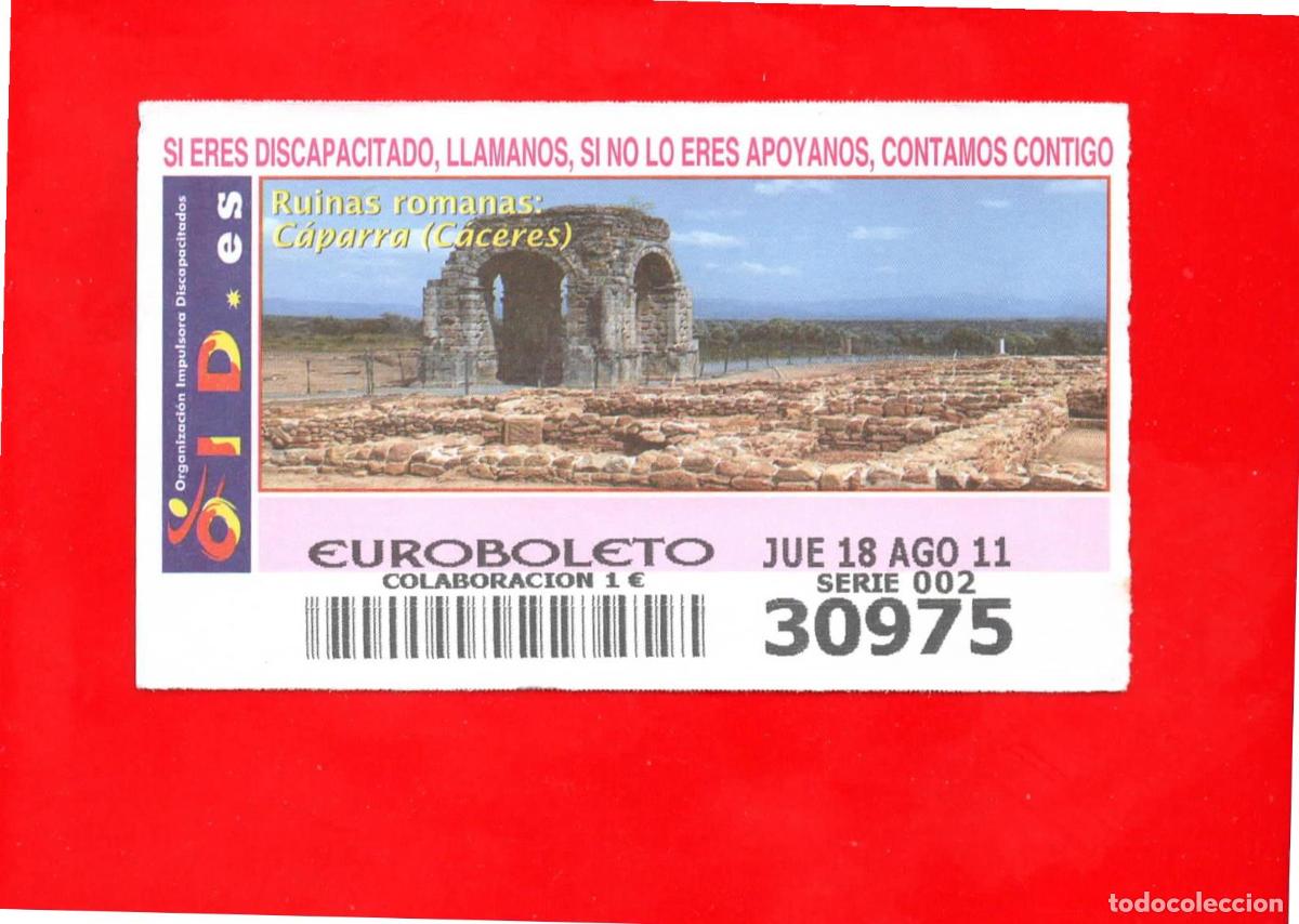 Cupones ONCE: Cup&oacute;n OID 2011 Ruinas Romanas-J02 - Foto 1