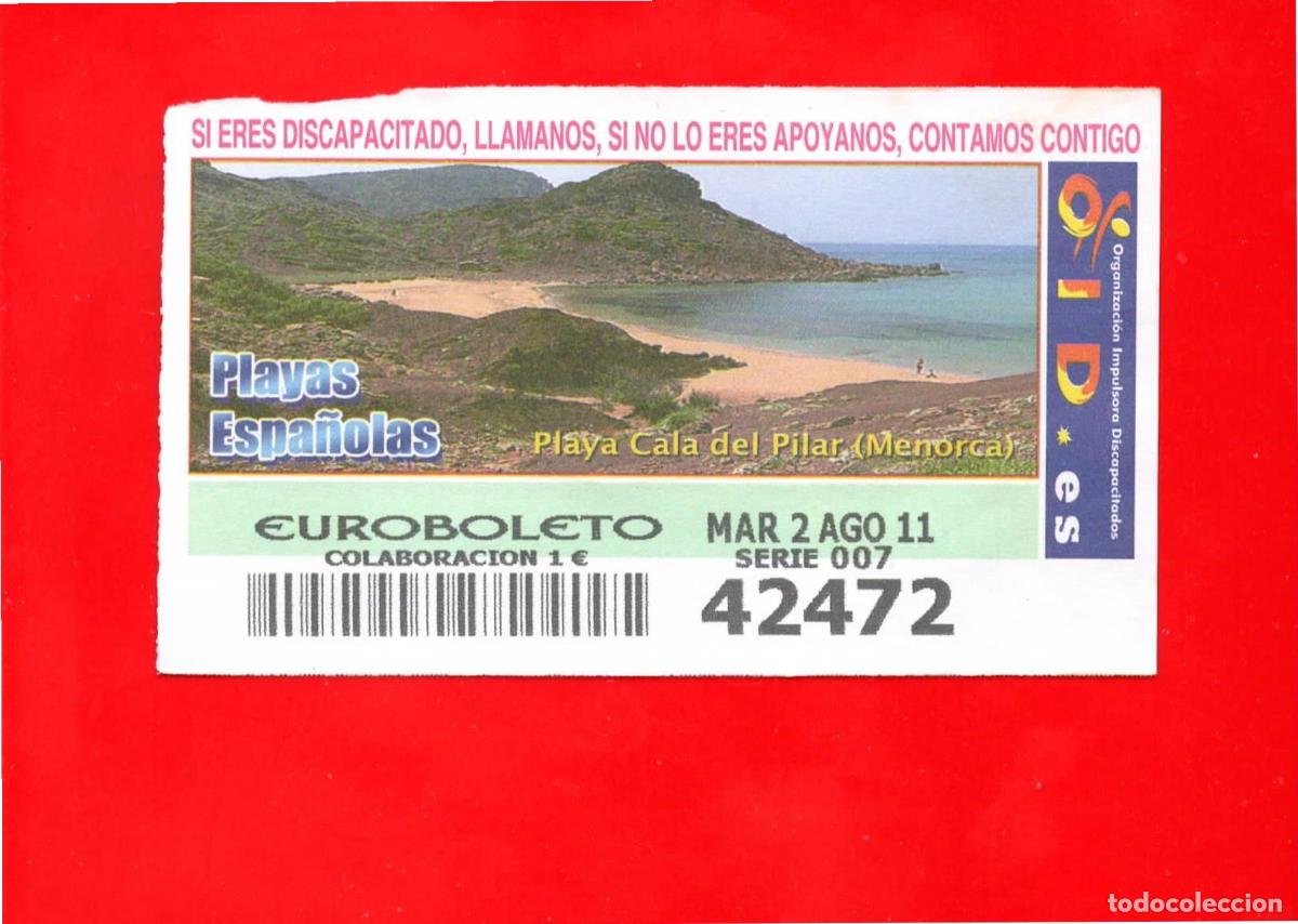 Cupones ONCE: Cup&oacute;n OID 2011 Playas Espa&ntilde;olas-M07 - Foto 1
