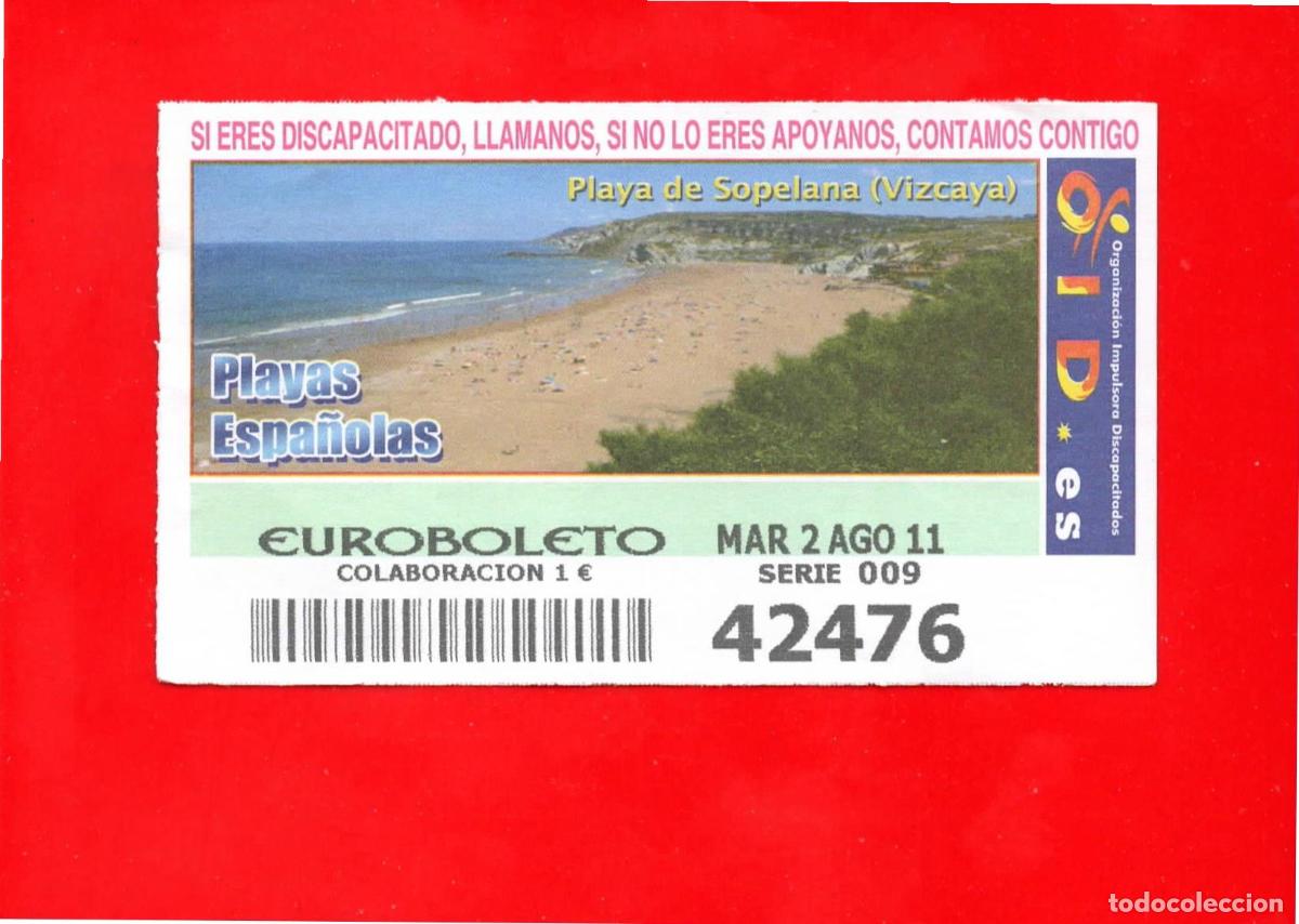 Cupones ONCE: Cup&oacute;n OID 2011 Playas Espa&ntilde;olas-M09 - Foto 1