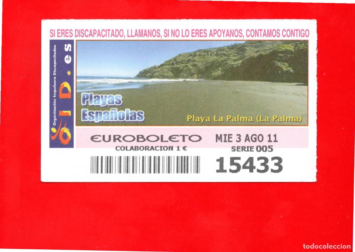 Cupones ONCE: Cup&oacute;n OID 2011 Playas Espa&ntilde;olas-X05 - Foto 1