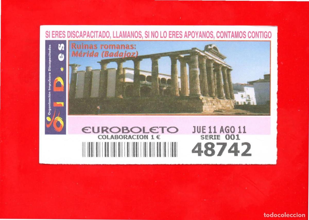 Cupones ONCE: Cup&oacute;n OID 2011 Ruinas Romanas-J01 - Foto 1