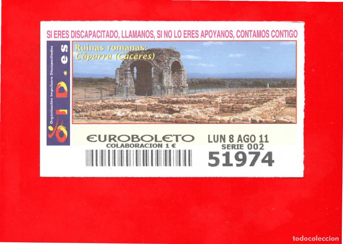 Cupones ONCE: Cup&oacute;n OID 2011 Ruinas Romanas-L02 - Foto 1