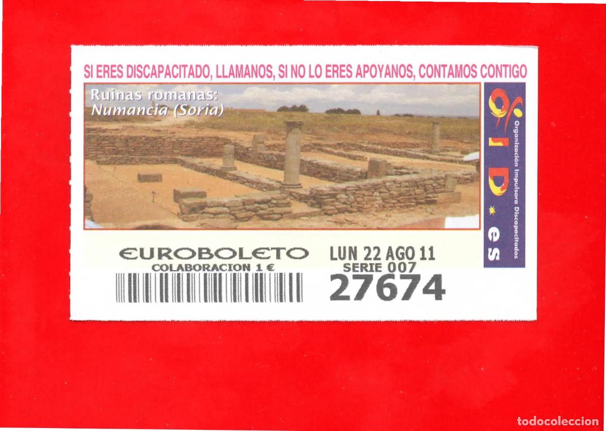 Cupones ONCE: Cup&oacute;n OID 2011 Ruinas Romanas-L07 - Foto 1