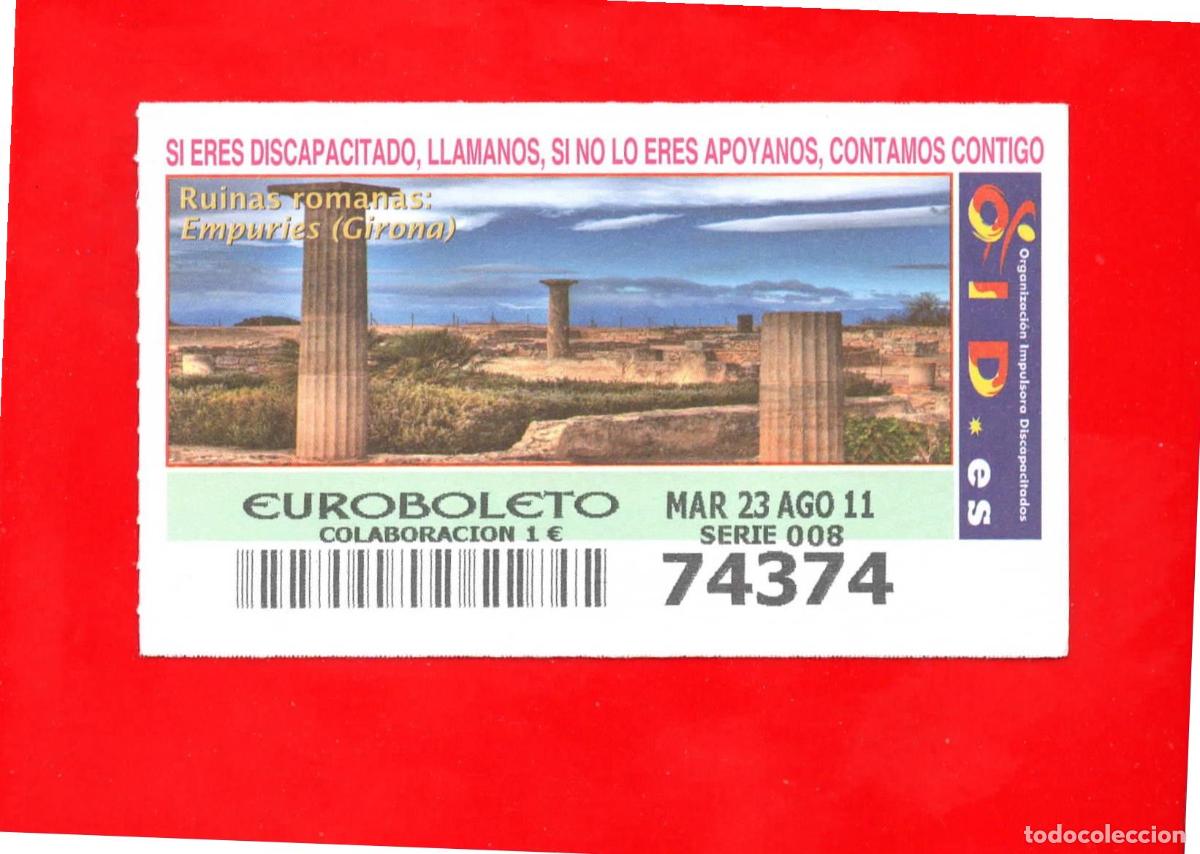 Cupones ONCE: Cup&oacute;n OID 2011 Ruinas Romanas-M08 - Foto 1