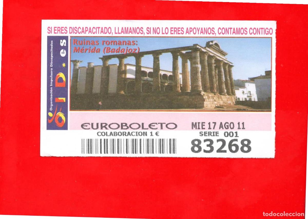 Cupones ONCE: Cup&oacute;n OID 2011 Ruinas Romanas-X01 - Foto 1