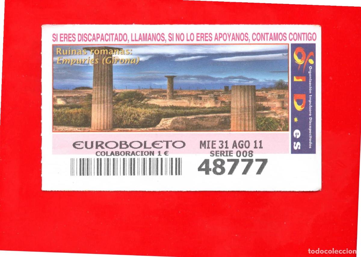Cupones ONCE: Cup&oacute;n OID 2011 Ruinas Romanas-X08 - Foto 1