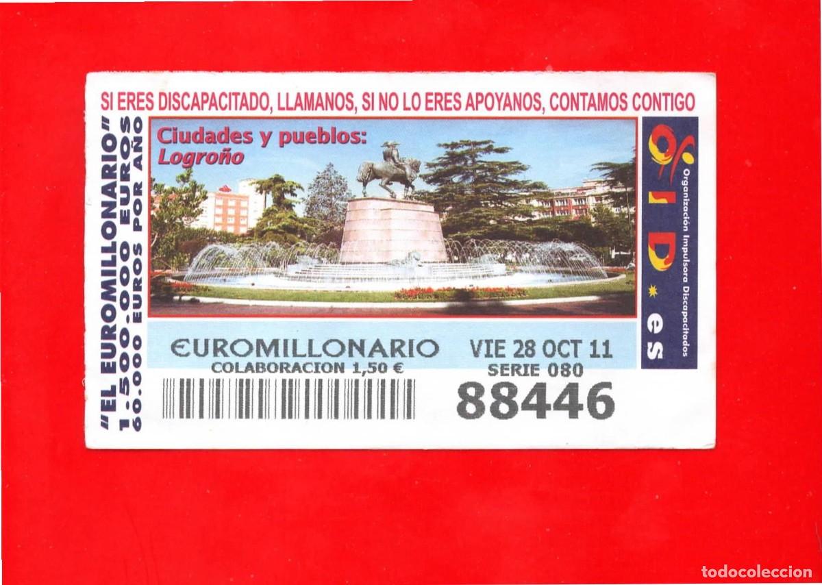 Bilhetes ONCE: Cup&oacute;n OID 2011 Ciudades y Pueblos Serie 0-Logrono