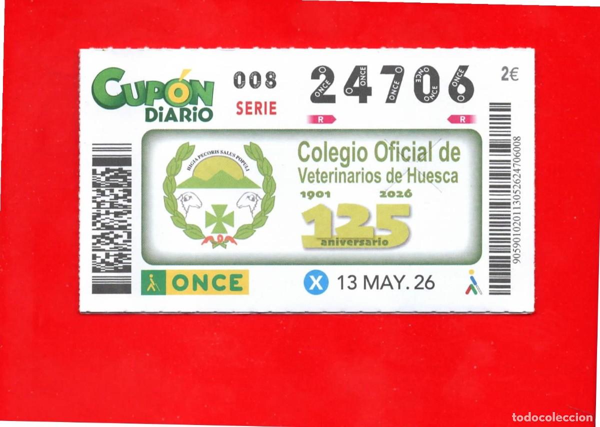 Cupones ONCE: Cup&oacute;n ONCE - 13 mayo 2026