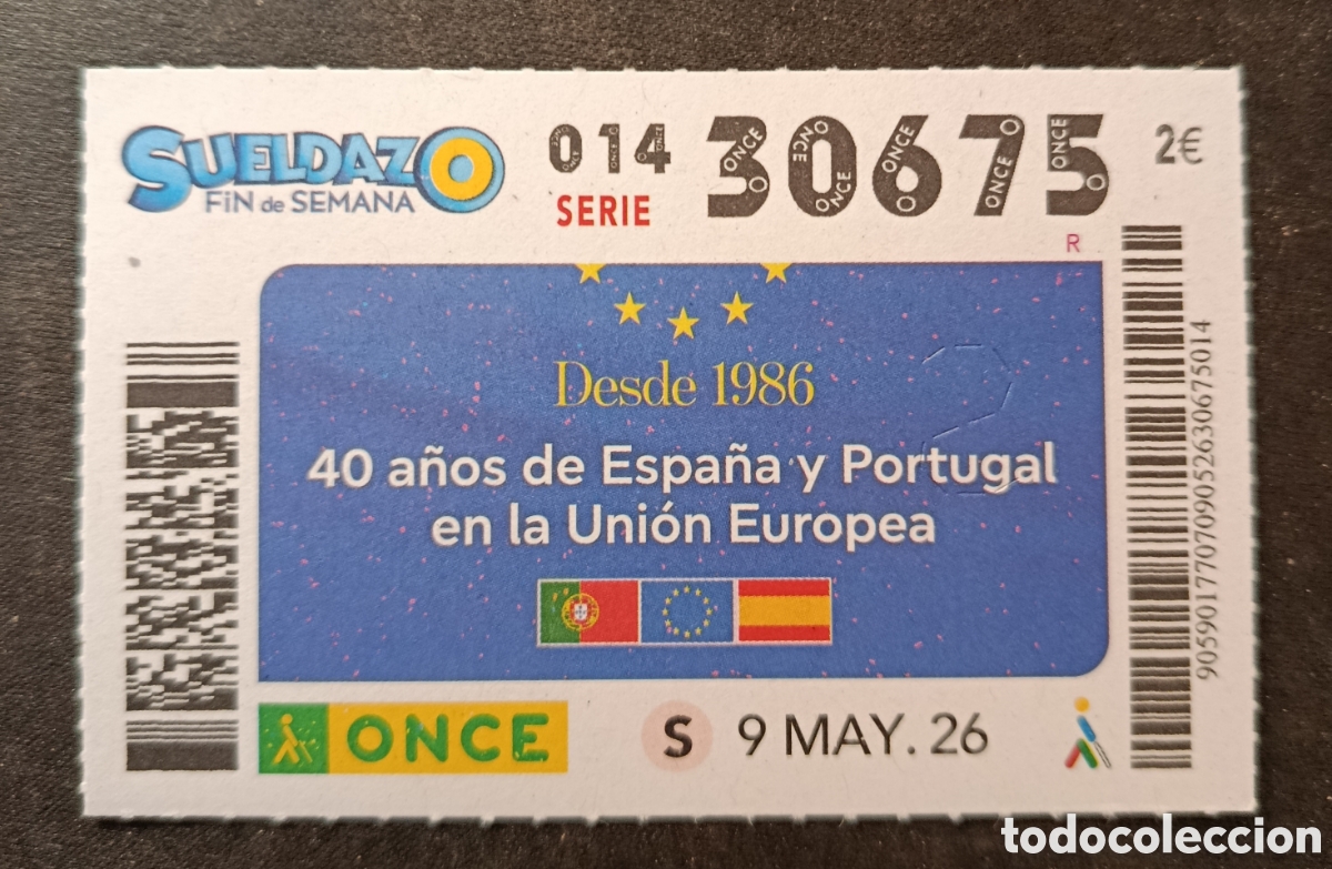 Cupones ONCE: N&deg; 30675 (9/MAYO/2026)