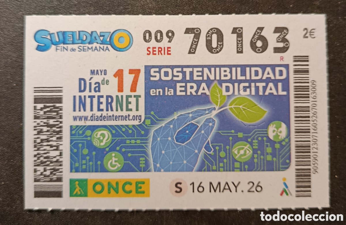 Cupones ONCE: N&deg; 70163 (16/MAYO/2026)
