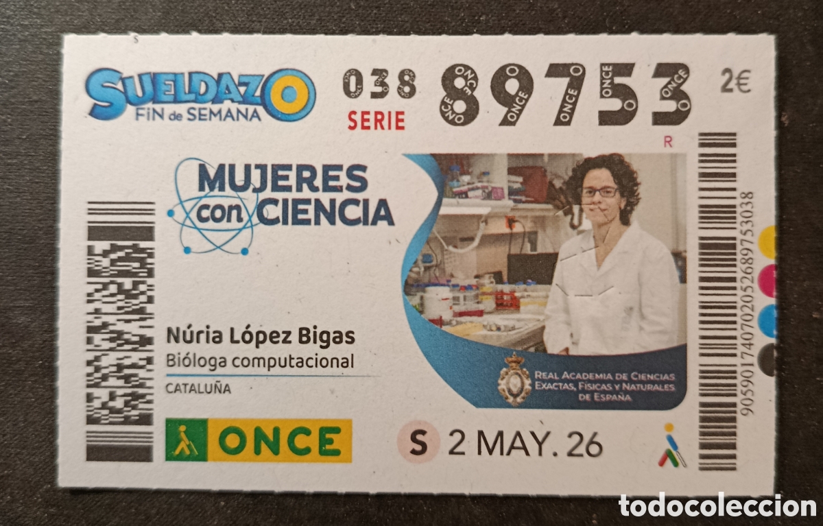Cupones ONCE: N&deg; 89753 (2/MAYO/2026)-CATALU&Ntilde;A