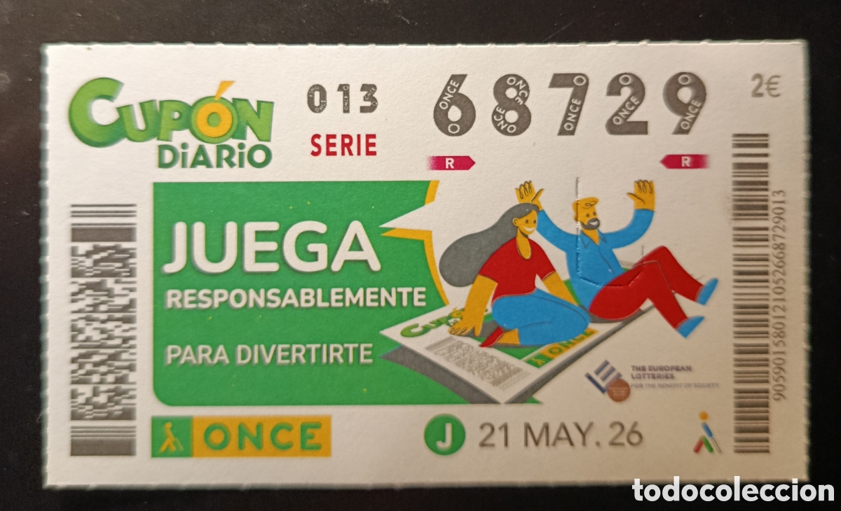 Cupones ONCE: N&deg; 68729 (21/MAYO/2026)