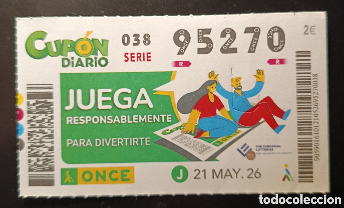 Cupones ONCE: N&deg; 95270 (21/MAYO/2026)