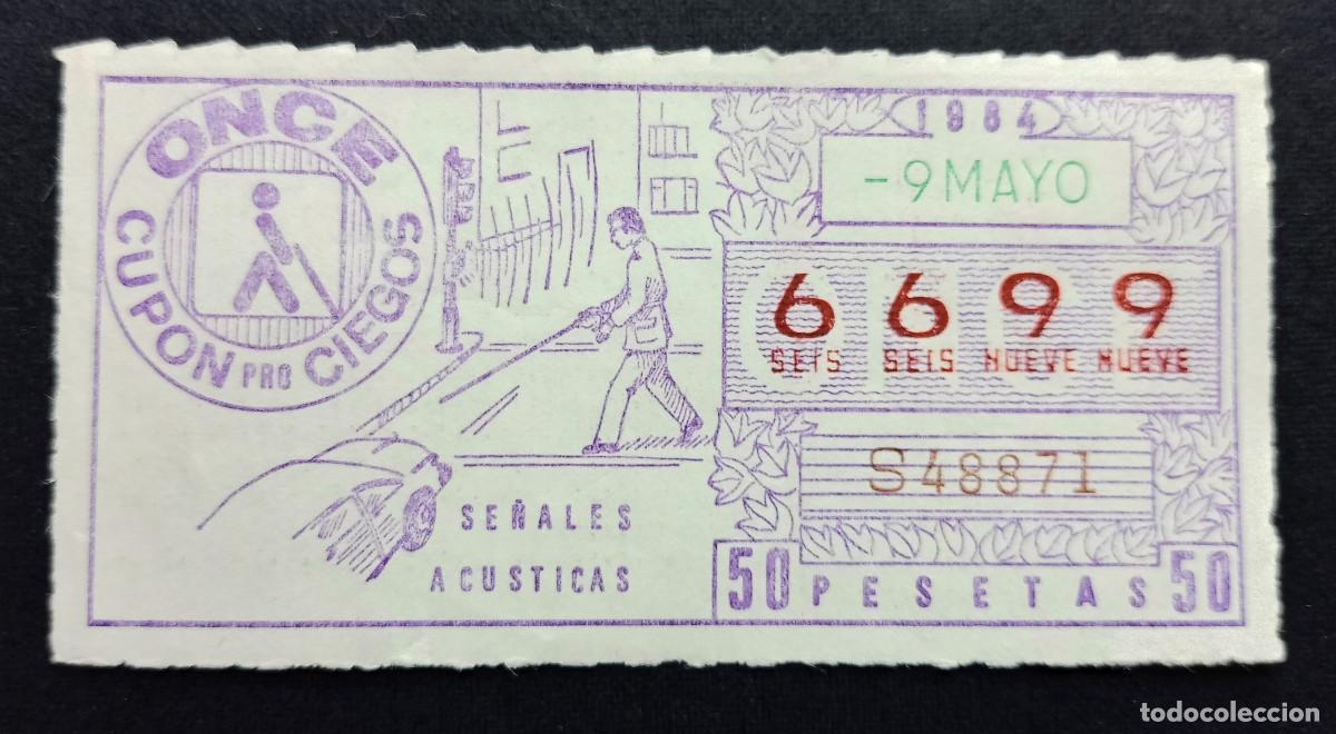 Cupones ONCE: CUP&Oacute;N ONCE - 9-MAYO-1984 - SE&Ntilde;ALES AC&Uacute;STICAS