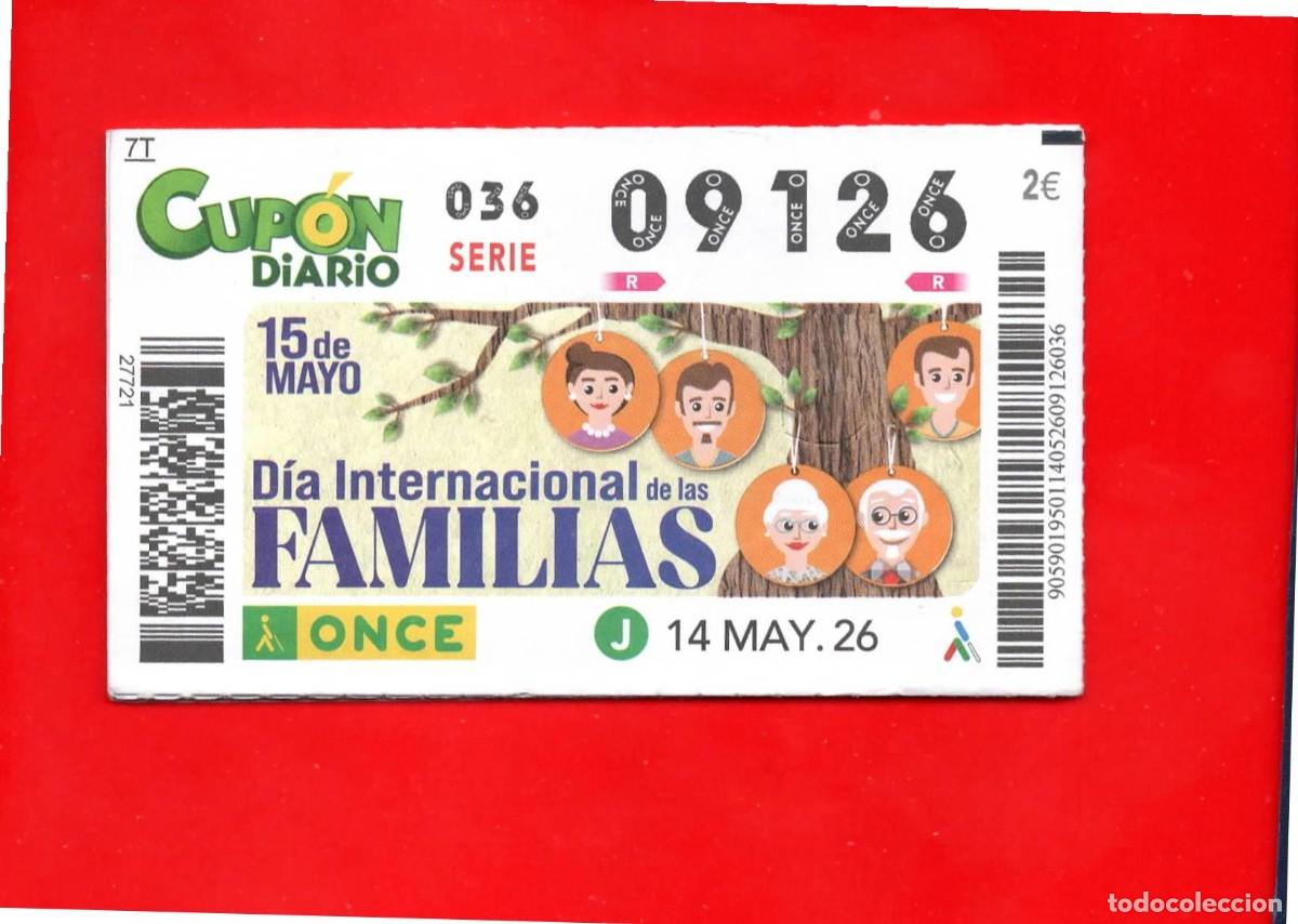 Cupones ONCE: Cup&oacute;n ONCE - 14 mayo 2026