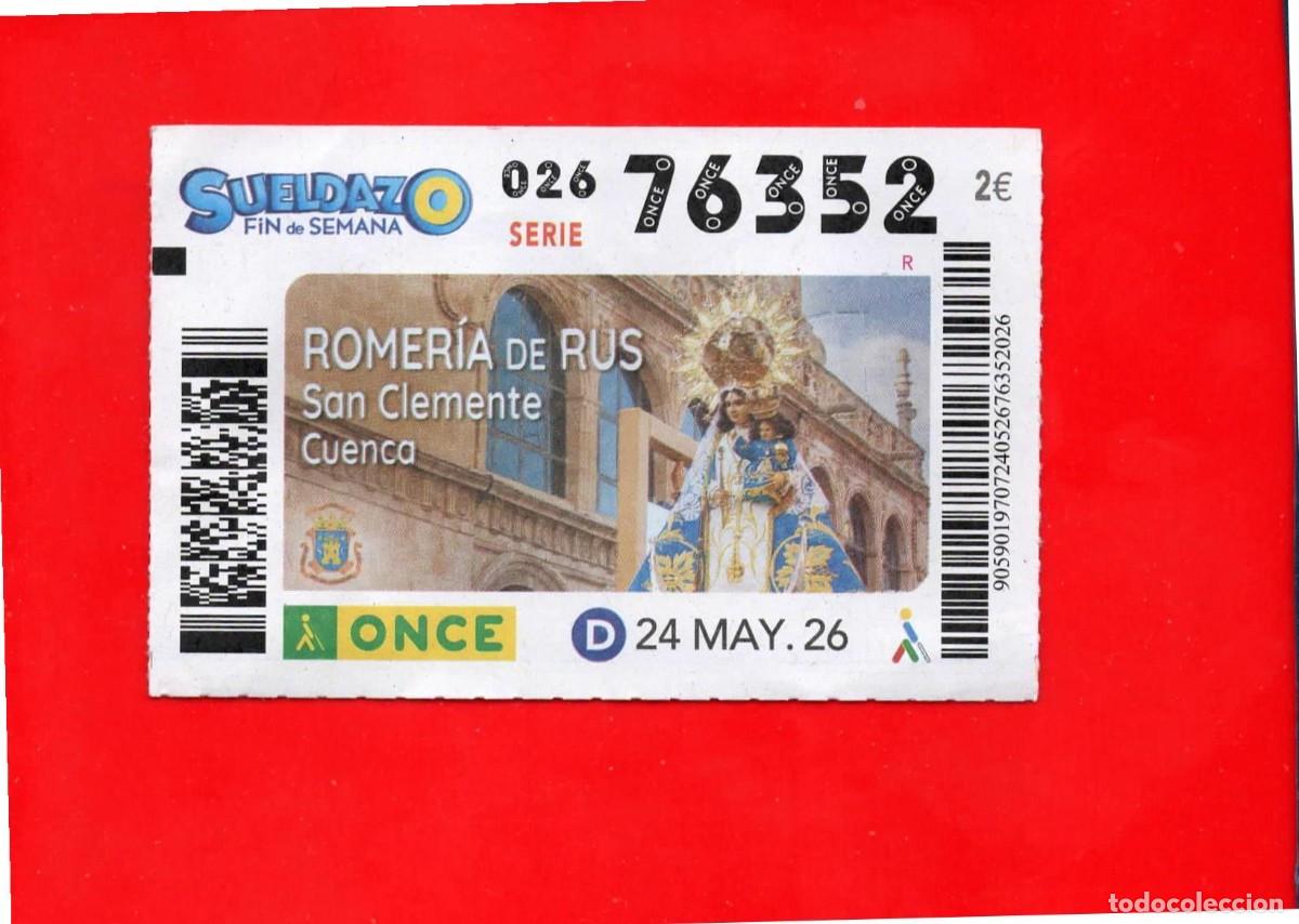 Cupones ONCE: Cup&oacute;n ONCE - 24 mayo 2026
