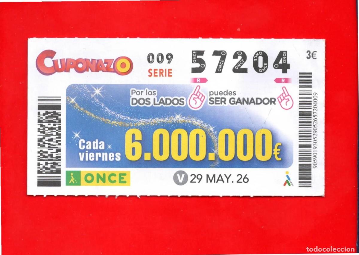 Cupones ONCE: Cup&oacute;n ONCE - 29 mayo 2026
