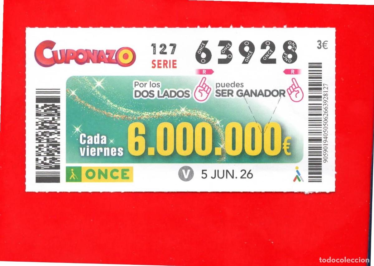 Cupones ONCE: Cup&oacute;n ONCE - 5 junio 2026
