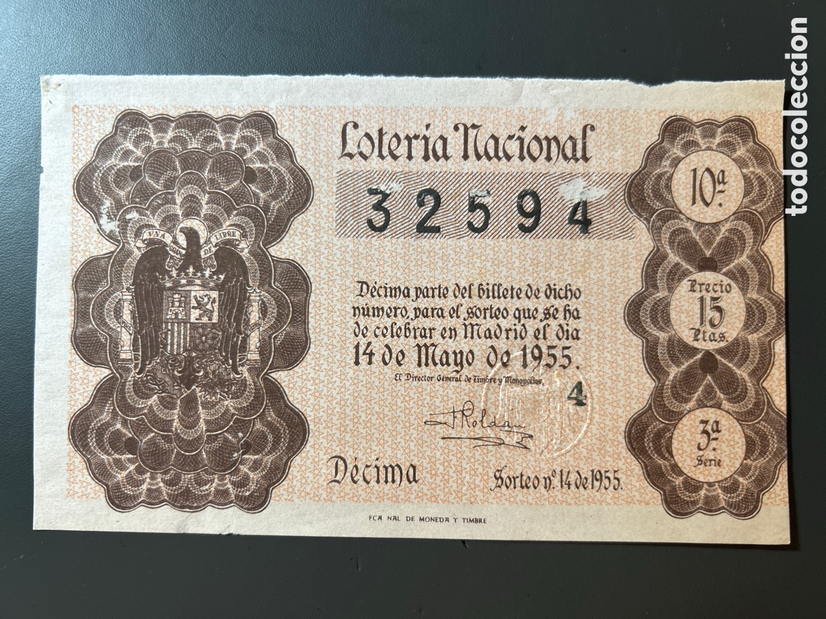 Cupones ONCE: Loteria A&ntilde;o 1955 Sorteo 14 Serie 3