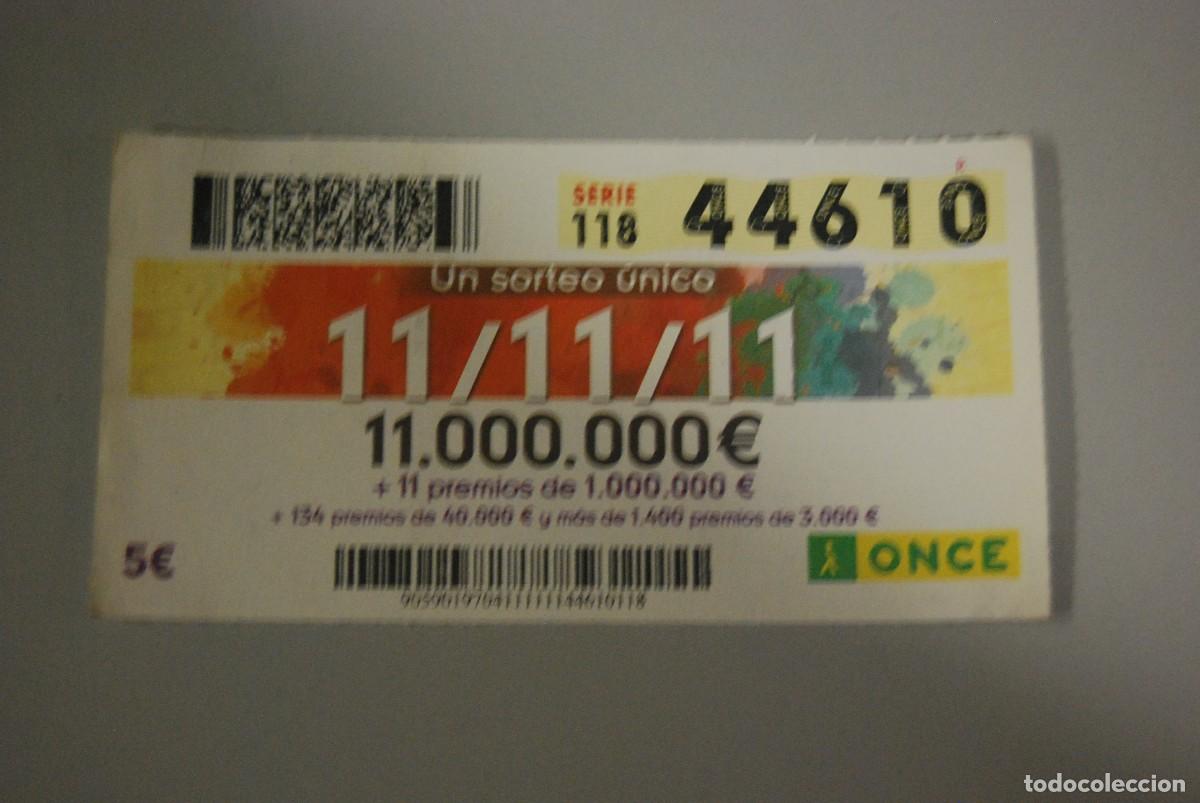 Cupones ONCE: CUPON DEL SORTEO DE LA ONCE DEL 11/11/11