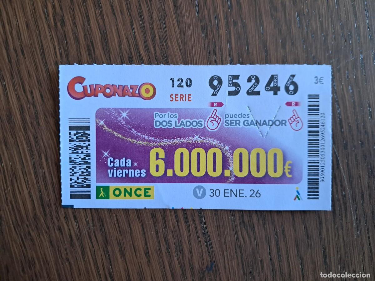 Cupones ONCE: cup&oacute;n once 30-01-26, cuponazo del viernes.
