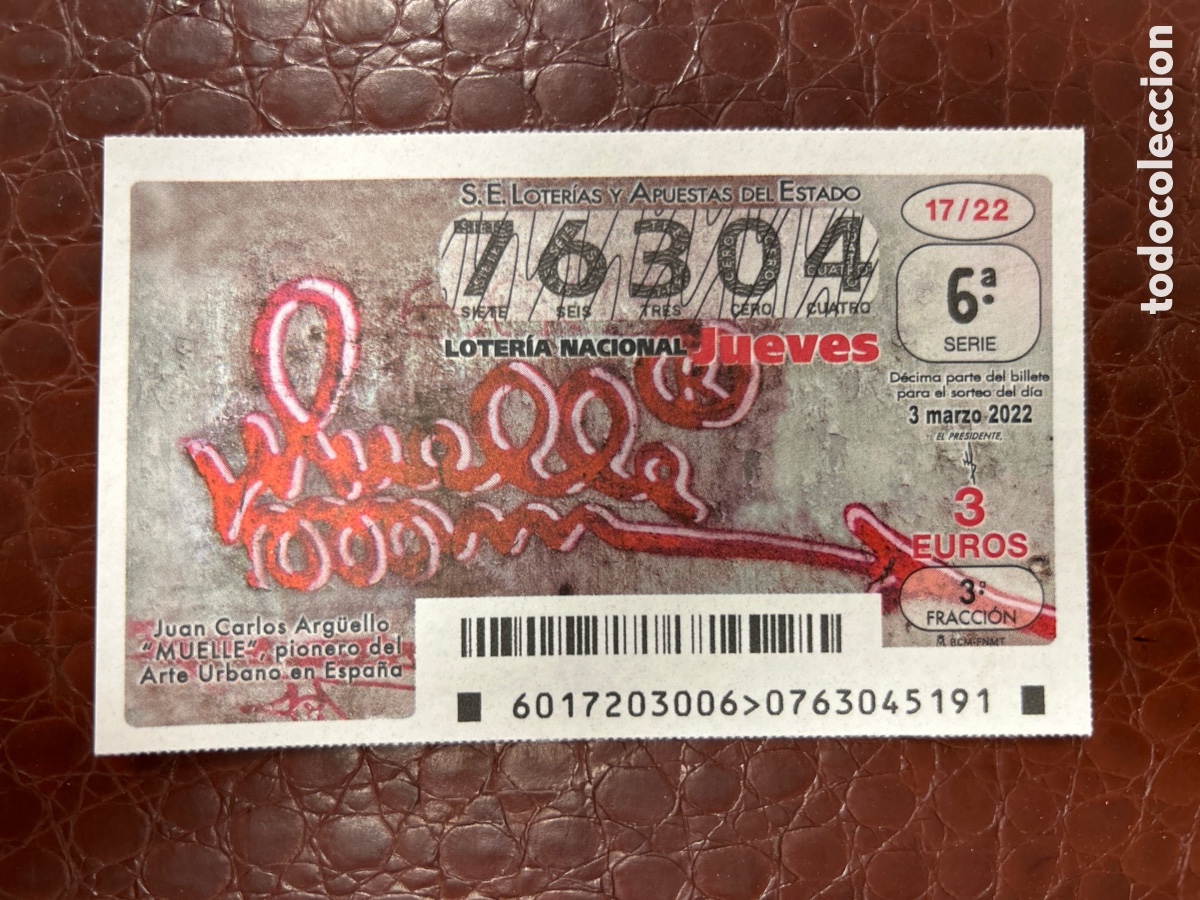 Cupones ONCE: Loteria Jueves A&ntilde;o 2022 sorteo 17 Muelle