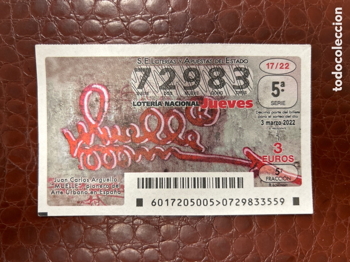Cupones ONCE: Loteria Jueves A&ntilde;o 2022 Sorteo 17 Muelle