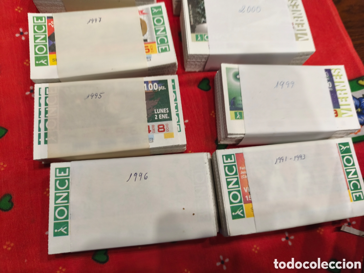 Cupones ONCE: Boletos loter&iacute;a once . Loter&iacute;a once de los ciegos . Coleccion cupones once