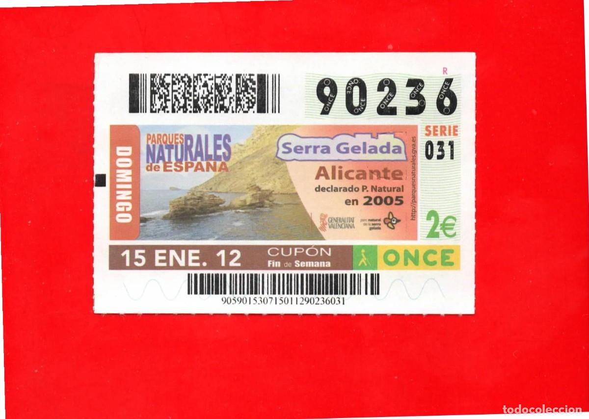 Cupones ONCE: Cup&oacute;n ONCE 15 enero 2012