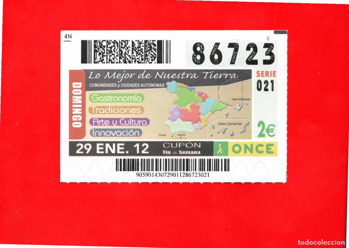 Cupones ONCE: Cup&oacute;n ONCE 29 enero 2012