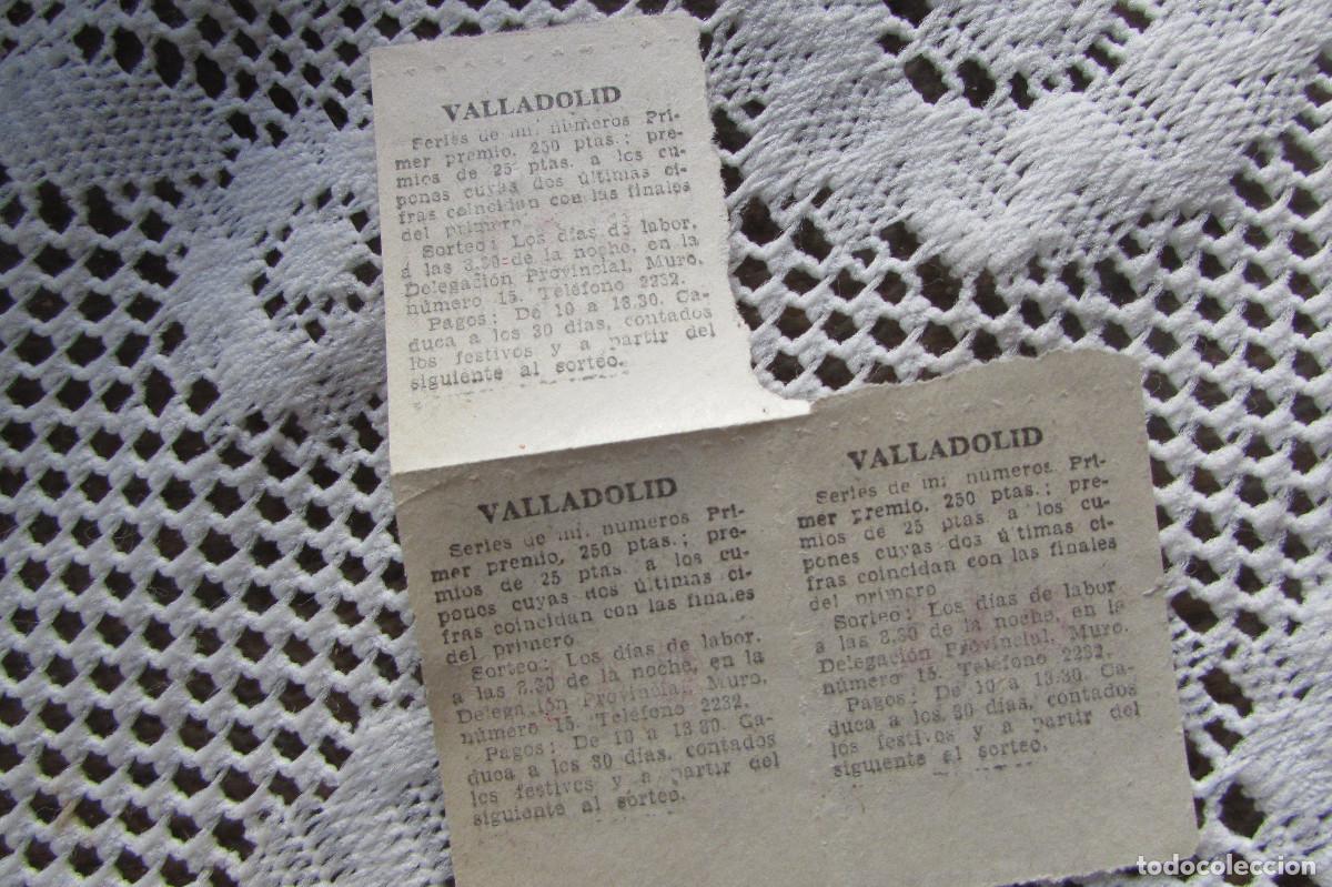 Cupones ONCE: Cupones de Ciegos. 1960 Valladolid - Foto 2