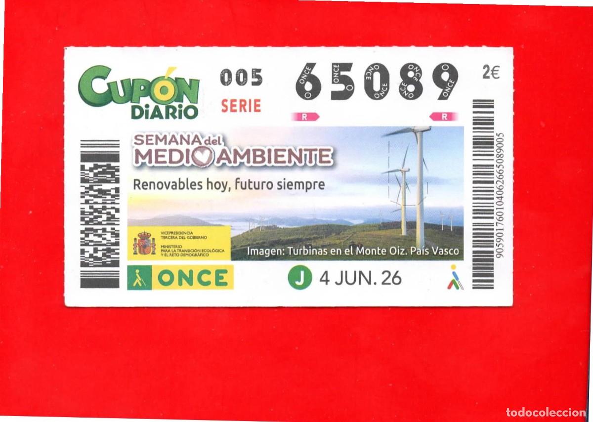 Cupones ONCE: Cup&oacute;n ONCE 04 junio 2026