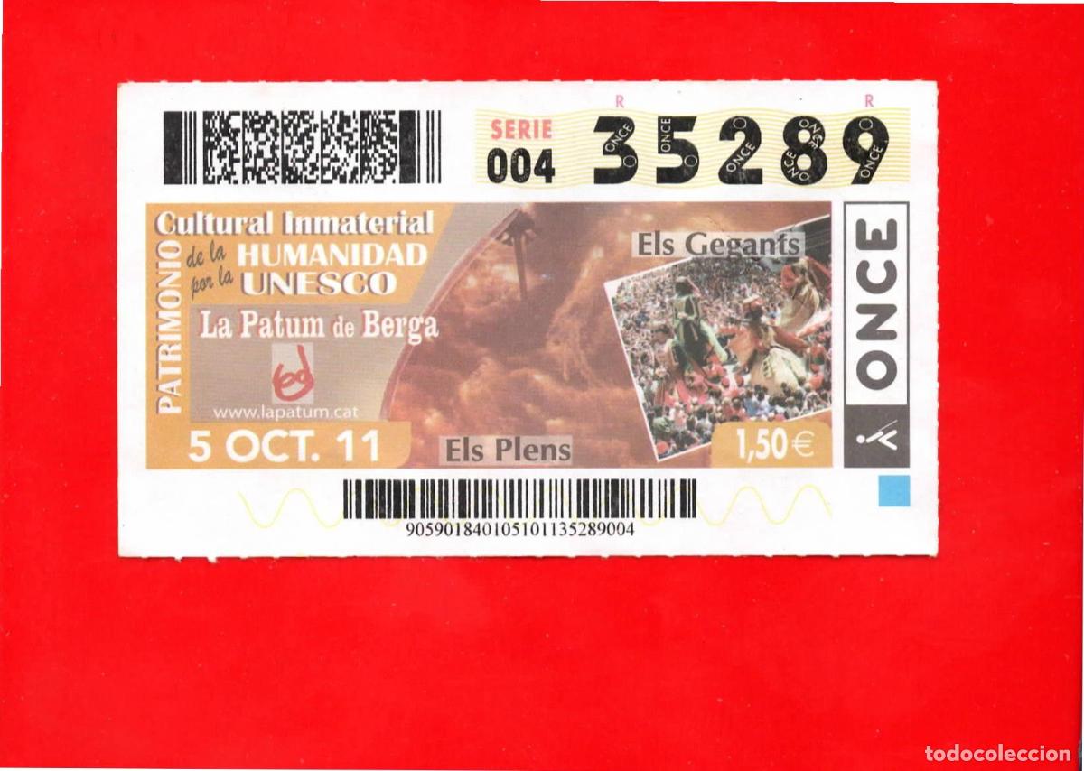 Bilhetes ONCE: Cup&oacute;n ONCE 05 octubre 2011