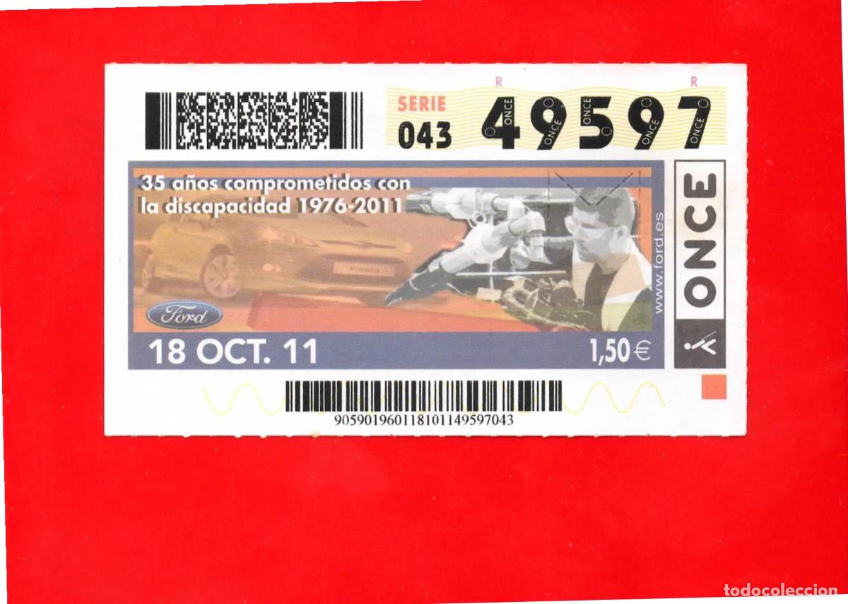 Bilhetes ONCE: Cup&oacute;n ONCE 18 octubre 2011