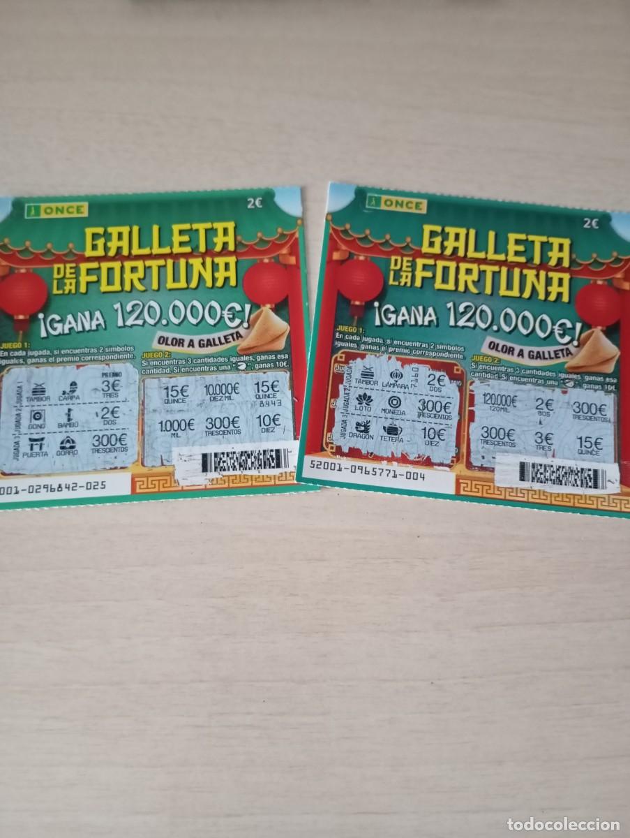 Cupones ONCE: Rascas de la Once Galleta de la fortuna