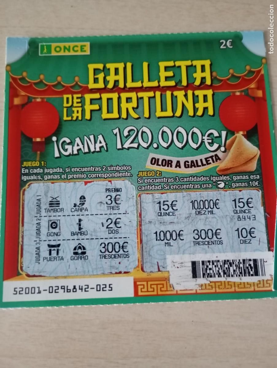 Cupones ONCE: Rascas de la Once Galleta de la fortuna - Foto 2