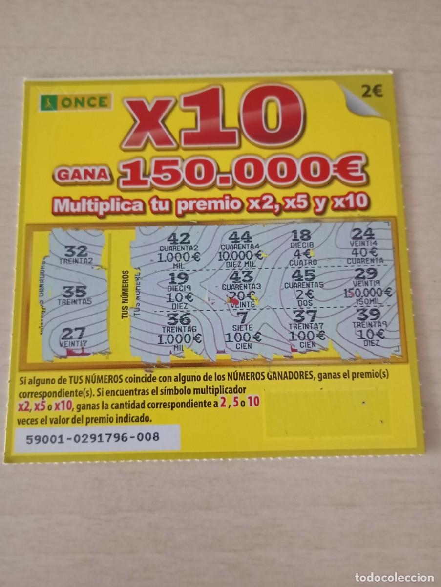 Cupones ONCE: Rasca de la Once X10