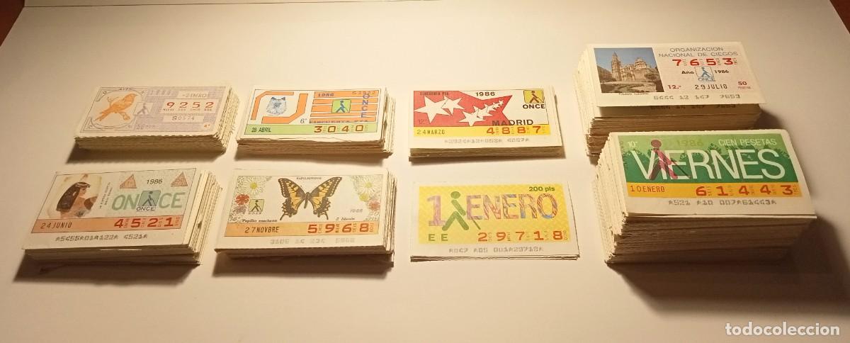 Cupones ONCE: 1986 - 884 CUPONES de la ONCE