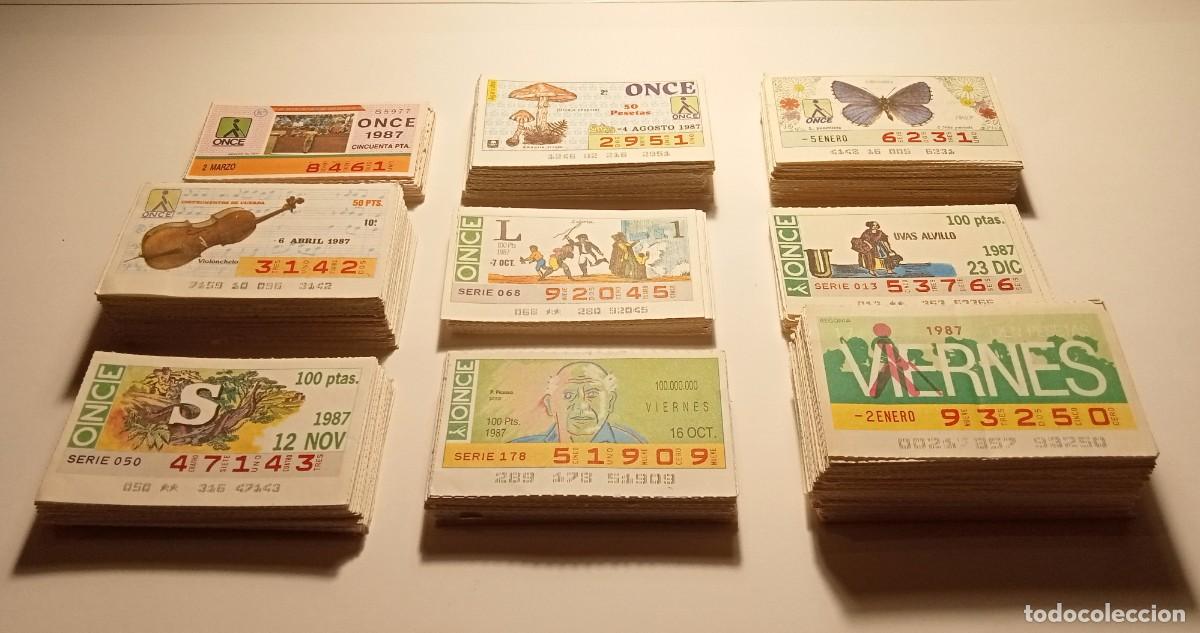 Cupones ONCE: 1987 - 869 CUPONES de la ONCE